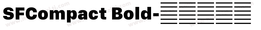 SFCompact Bold字体转换